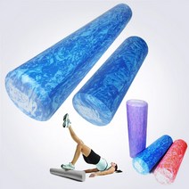 스포리지 명품필라테스 마블디자인 근막이완 스트레칭 가볍고 탄탄한 BA2 폼롤러, 1) 92Cm 파랑