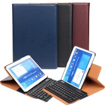 [갤럭시노트10.1] AZA 블루투스 키보드 케이스 가죽 360도 회전형 m480/m485/e230 아자케이스, 브라운, 갤럭시노트10.1 (m480/e230/m485) 전용
