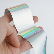 코즈랩 유리조각 네일필름, 홀로그램 실버, 1개, 1개