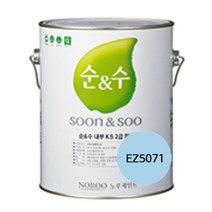 [노루페인트] 순앤수 100 내부용 수성페인트 4L, EZ5071