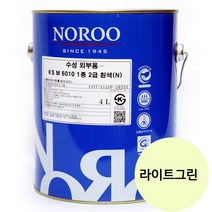 노루페인트 외부용 수성페인트 4L, 라이트그린, 1개