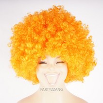 [파티가발] 점보 가발, 오렌지, 1개