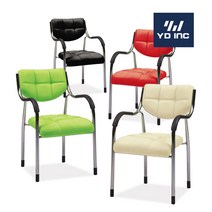 [와이디] 플라워(고정형) 학생의자/사무용의자, 블랙(YW917)