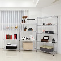 25파이 산업용메탈선반 앵글 철제선반진열대 2단/3단/4단/5단, 기둥높이750 4단