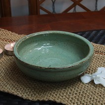 (수작업)청아한 분청 굽찬기 4호, 그린