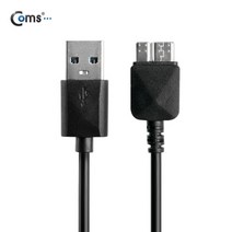 Coms 노트3용Micro USB(B) 케이블(Box) black S5, 본상품선택