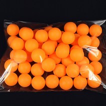 무한비투 로고없는탁구공 무지탁구공 흰색탁구공 주황색탁구공, 주황색