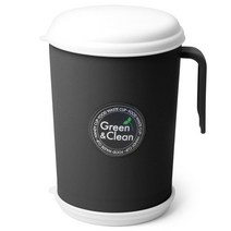 토탈하우스 핸디컵 음식물 쓰레기통 1L 블랙, 윗지름 11.5 X 높이 18cm (1P)