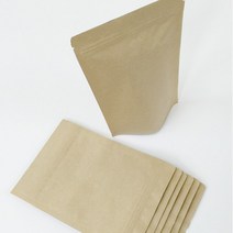 크라프트 지퍼스탠드 10매 100g 200g 500g, 크라프트지퍼스탠드, 02)100g/10매/아로마밸브 부착
