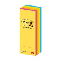3M 포스트잇 큐브(형광/파스텔/25mm*76mm) 일반, 색상, (형광/25mm*76mm)