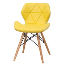 제퍼슨가구 가죽 카페 인테리어 의자, 옐로우