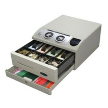 범일금고 디지털 다이얼 슬라이딩금고 카운터용 캐시박스 돈통, NC-350H(연회색,2단,다이얼)