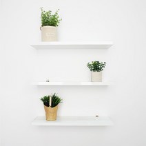 위드금창 DIY 뉴코팅 벽선반 3장세트, 화이트/60x15