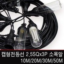 신광전기 캡형전등선1.5SQx3C/소모갈/30M/연등선, [램프] 삼파장램프 11W(E26)