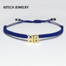 키치쥬얼리 커플이니셜 매듭팔찌 패션 팔찌