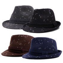 아이엠캡 랜덤스티치 모직 페도라 모자 페도라/중절모