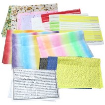 예한 [한지공예 수제한지 모음] 한지(순지), 전통문양한지 단청(떡살)문양 $FQ4_5.수박/금분, 1장