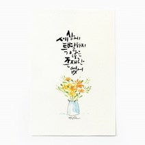앳원스 캘리그라피 청춘엽서 무지엽서 편지지 봉투, 특별한 존재, 1매