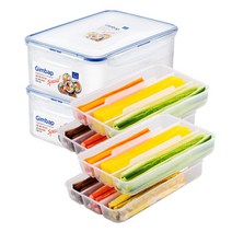 락앤락 김밥재료 보관용기 HPL826T, 2개, 2.6L, 2개