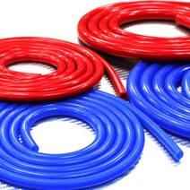 티몰 100% 실리콘 진공호스/3mm 5mm 8mm 기타 엔진용품, 블루 내경5mm(2M), 1개