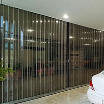 리빙텍스 홀딩도어 자바라 D타입, 01.홀딩 D-홀겹 썬팅블랙 투명, 개폐방식-2.양개