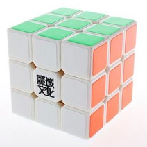 YJ 뭐위 미니 웨이롱 3X3X3 54.5mm 스피드 큐브-화이트, 1개