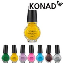 [퍼니네일/코나드]스탬핑 전용 폴리쉬 11ml/네일폴리쉬/스탬핑 네일아트, (폴리쉬11ml)06.옐로우, 1개