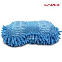 카렉스 3분세차 세차용 셔닐스펀지, 블루, 1p