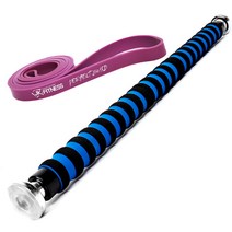 제이케이휘트니스 풀그립 철봉바 C-401 블루 + 퍼펙트 근력밴드 3단계 퍼플, 1세트