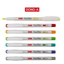 동아 체크포인트 소프트 형광펜, 1타스, 노랑