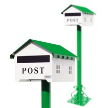 프리미엄 스탠드 우편함 MBS500 그린, 1개