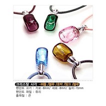 허브스프레이 아로마목걸이 크리스탈 금속 모양다양, 1개, 크리스탈원형-핑크