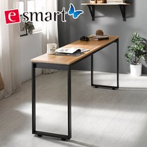 이스마트 스틸 테이블 사각다리 1600 x 400, 상판:그레이/프레임:블랙