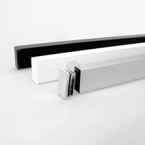각파이프 15x30용 마감캡(2개)/각캡/사각캡/행거/부속, 크롬