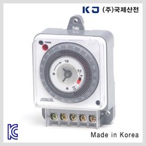국제산전 아날로그타임스위치 4핀 5핀 디지탈 전기절약 국산 1W 3W 간판 타이머, [선택03-4] KI-03 3W(정전보상형)