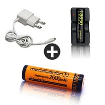 [메가캐논] MEGACANON ICR18650-26J, MEGACANON 2600 (돌출형), +Li-1700(1구)+KP-5012MU 1.2A