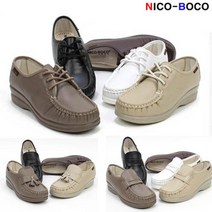 니코보코 가죽 효도화 간호화 효도신발 여성용 단화 로퍼