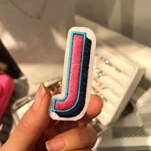 콤마라이프 와펜 이니셜 와펜스티커 NEW 디자인, J, 1개