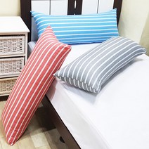 홈아트 바디필로우 커버, 버티칼라인 바디필로우 커버(블루)