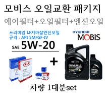 순정엔진오일패키지 올뉴투싼15(TL) 1.6 가솔린 D3300/ 35505 / 00451 판매5L, 5W20/05100-00451, 5w20
