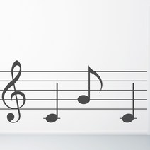 낭만창고 idc301-뮤직악보 포인트스티커 스티커, 타입B-초코브라운