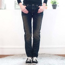 탑스웨이크 와일드 일자 레드 하트 청바지 긴바지