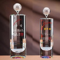 꿈의트로피 크리스탈조형-2 골프트로피 싱글패 이글패 홀인원패