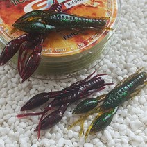 루어플러스 웜44번-워터멜론 소프트베이트, 4마리, 5.5g