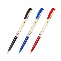 자바 슬림 볼펜 0.38mm, 블루, 12개입