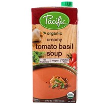 퍼시픽 크리미 토마토 바질 수프 비건 저지방, 1개, 946ml