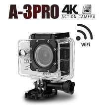 S2J 체이스뷰 A-3 PRO UHD(4K) 와이파이 액션캠, A-3 PRO 액션캠 화이트+8GB+셀카봉