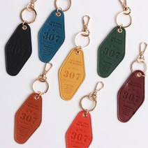 [워너디스]클래식 레더 호텔 키링, 터키 블루