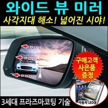 한신 와이드 뷰 사이드미러 - 일반미러, 1개, 01.현대승용-TG (08년이후/리피터 有) (No.18)