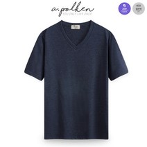 에이폴켄 코튼 V넥 빅사이즈 M~5XL 반팔티셔츠